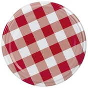 Navojni pokrov Gastro 82 mm, karirast, 10 kos