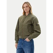 Guess Jeans Bomber jakna W5RL81 WHAA2 Khaki Regular Fit