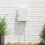 vidaXL Nadzorna omara IP65 Vodoodporna Siva 25x13x33 cm ABS plastika