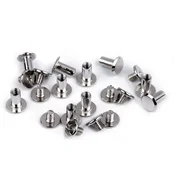 Sedlarske vijačne zakovice O10 mm - nikelj (10 parov)