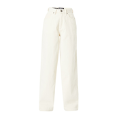 Ladies corduroy 90 ´S high-waisted trousers, white sand