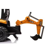 JCB baterijski bager z žlico rumena