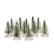 Rayher. Smreke z zasneženimi podstavki 4.5cm, set 12