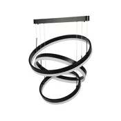 LED prigušiva luster na sajli LED/86W/230V 3000K crna