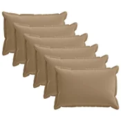 vidaXL Prevleka za blazino 6 kos HOUTEN Taupe 50 x 80 cm Poliester