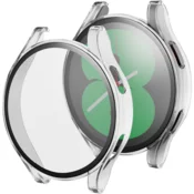 GS Ovitek 2 v 1 + kaljeno steklo za Samsung Galaxy Watch 4 40 mm, prozoren