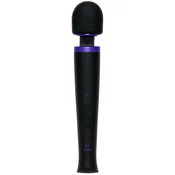 Merci Power Wand Black - Rechargeable Silicone Massager, 8 Modes DJH078A