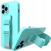 HURTEL Gel ovitek z vrvico za iPhone 11 Pro, svetlo moder