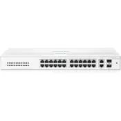 HPE Networking Instant On Switch Series 1430 26-Port Gb Unmanaged Layer 2 Ethernet Switch | 26x 1G | 2X SFP Uplink Ports | Fan-Less | US Cord (R8R50A#ABA)