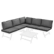 Homestar Vrtni garnitura 4-delna 115x61x65 cm siva
