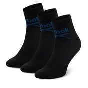 Reebok Set 3 parov unisex visokih nogavic R0255-SS24 (3-pack) Črna