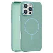 Leather Grip MagSafe maska za iPhone 16 Pro Max - Tirkizna