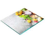 shumee Kuhinjska večnamenska dekorativna tabla iz kaljenega stekla, zelenjava 60x52 cm