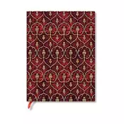 Paperblanks, Red Velvet, ultra, črtni, mehke platnice