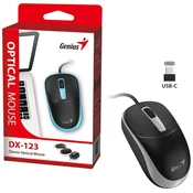 GENIUS GENIUS DX-123,USB-C,BLK+GREY