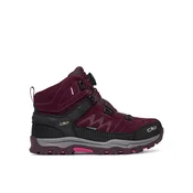 Trekking čevlji CMP Kiruna Mid FitGo Wp 3Q56784J Bordo rdeča