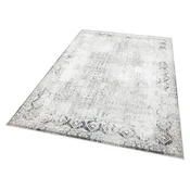 Vr 08 Sivi, Crni Xw Višebojni Tepih za Hol (80 x 150 cm)