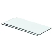 Ploce za police 2 kom staklene prozirne 40 x 12 cm