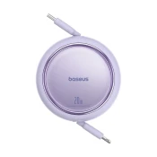 BSU Baseus Free2Pull - 20 W USB-C to Lightning Retractable Cable, 1 m (purple)