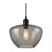 Luster na kablu SEVENTIES E27/40W/230V zadimljeno/sivo