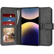 Etui Techsuit Diary Book za Xiaomi Redmi Note 14 Pro 4G - črn