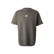 Nike Sportswear Majica PREM ESS temno siva / jabolko