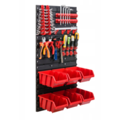 Stena za orodje  78x39cm + 6 zabojev RED