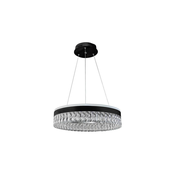 LED prigušiva luster na sajli LED/90W/230V 3000-6500K crna + daljinski upravljac