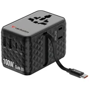 Verbatim VERBATIM POTOVALNI ADAPTER ZA TELEFONE IN PRENOSNIKE ZA EU, VB IN ZDA 2XUSB-C 2XUSB-A