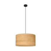 Luster na sajli ALBA 1xE27/60W/230V pr. 45 cm smeda/crna