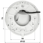 Dahua Lite HAC-HDW1231TLMQ-A-0280B, Varnostna kamera IP, Zunanji, Žični, Strop/zid/drog, Bela, Izbočene