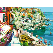 RAVENSBURGER Puzzle Romantika v Cinque Terre 1500 kosov
