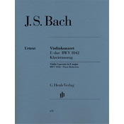 BACH J:VIOLINKONZERT/VIOLIN CONCERTO E-DUR BWV 1042 VIOLIN AND PIANO