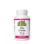Natural Factors – Cinkov citrat, 50 mg, 90 tablet