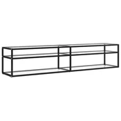 Vidaxl TV omarica prozorna 200x40x40,5 cm kaljeno steklo