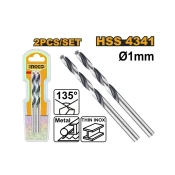 Sveder HSS 1 mm – 2 kosa komplet DBT1200014 INGCO DIN 338
