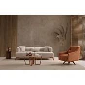 Atelier del Sofa Trosed Hera, 220x100x75cm, Krem-braon