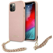 Guess GUHCP12MSASGPI iPhone 12/12 Pro 6,1 pink hardcase Saffiano Chain (GUHCP12MSASGPI)