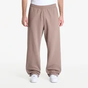 Superge Nike Solo Swoosh Mens Fleece Open-Hem Pants Mink Brown/ Mink Brown/ White M