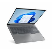 Lenovo - ThinkBook 16 G6 IRL, Core i3-1315U, 1x 8GB DDR5 5200, SSD 256GB PCIe 2242, 16`` WUXGA (1920x1200) IPS AG 300n, Iris Xe, GLAN, WLAN, BT, KybSR BL, SD, HDMI, 2x USB 3.2 G1, Thblt 4, USB-C 3.2 G2, FPR, Cam FHD+IR, 45Wh, 2W x2 Dolby, Al top, 1.7kg, no OS, 3YW