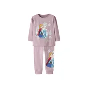 NAME IT Pižama NMFNESSI FROZEN pastelno modra/mauve/vinsko rdeča/srebrna