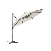 Songmics Nadstrešek z bočno oporo 300x240 cm krem barve