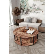 Hanah Home Set klub stolova Yi Yang4L 70, 4 komada, Braon