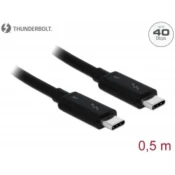 Kabel Thunderbolt 3 M/M 0,5m črn
