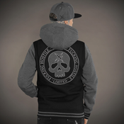 Hoodi moška - GREY SKULL - HYRAW - 261SWE04