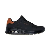 Skechers Baskets Uno Suited On Air durabuck gaufré Črna
