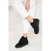 Soho Black Suede Womens Boots & Bootie 19853