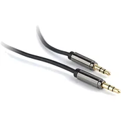 CABLEXPERT GEMBIRD Priključni kabel jack 3,5 mm M/M, PREMIUM KAKOVOST, pozlačen, 1,8 m