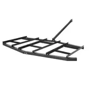 VEVOR Vlečna brana 2150x2120x110 mm nastavljiva črna