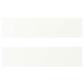 VALLSTENA Front fioke, bela, 40x10 cm